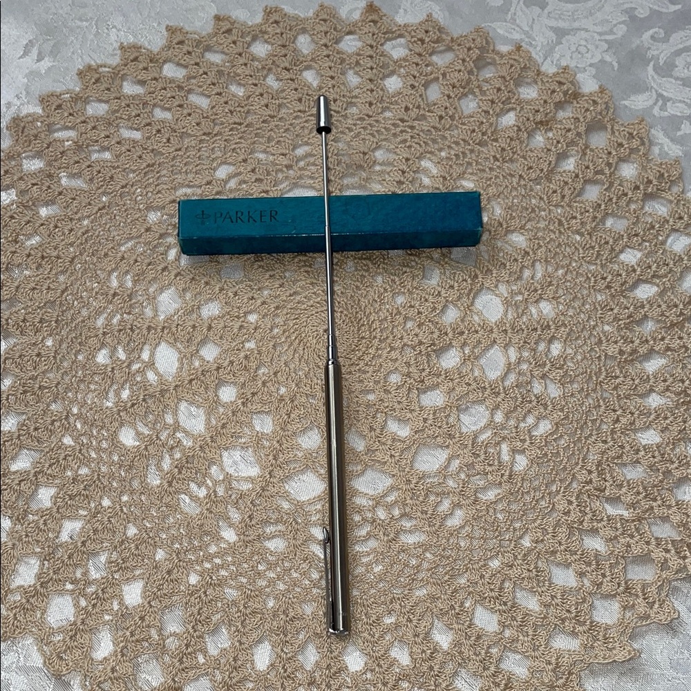 Vintage Silver Presentation Pointer by Parker.  Great for teachers.